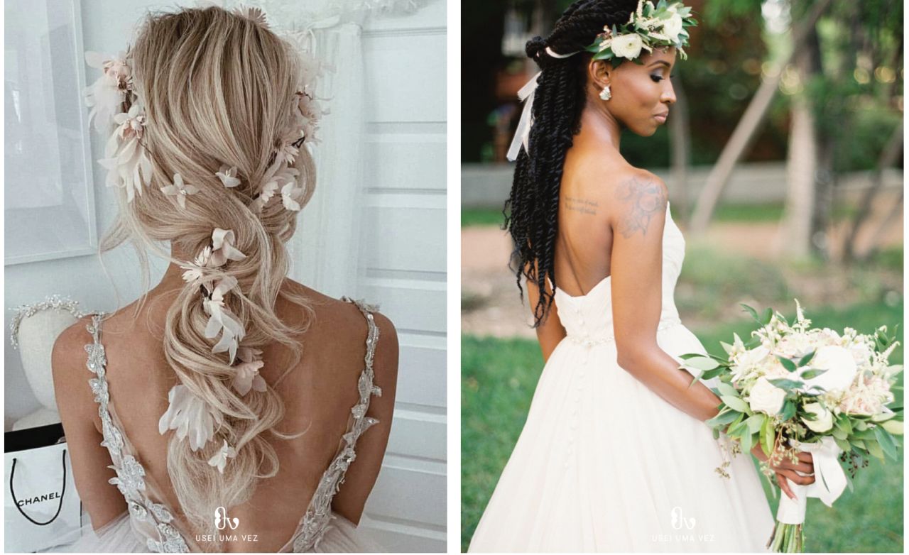 Penteados para noivas: saiba qual combina com seu vestido – Usei Uma Vez